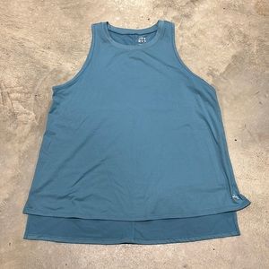 Joy Lab teal blue long length size large‎ tank top A6